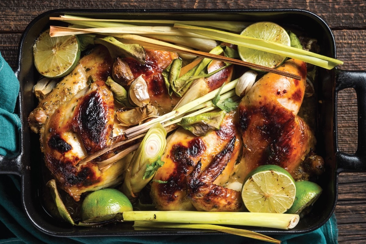 Oven Grill Split-Open Chicken (Thai Style)