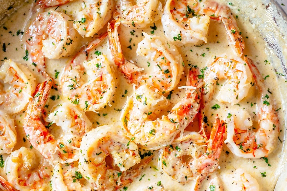 Tuscan Garlic Butter Prawn