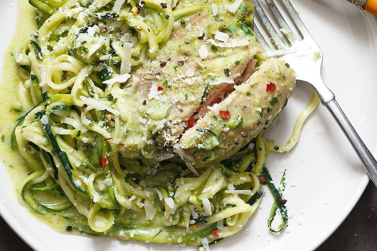Creamy Chicken Pesto Pasta